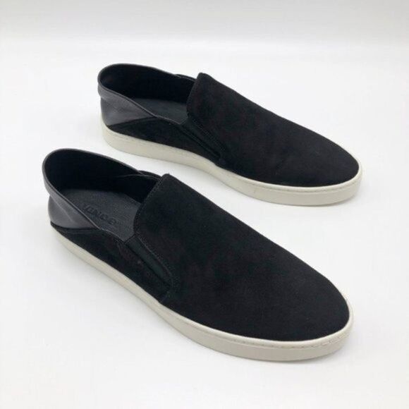 VINCE Garvey Slip-On Suede & Leather Sneakers  - Picture 2 of 11